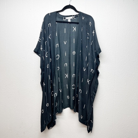 Calvin Klein Womens Kimono One Size Lightweight Vacation Boho Beachy Capsule - Picture 1 of 12